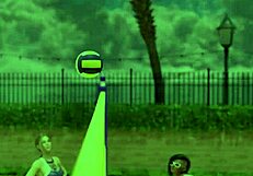 Busty young 18+ babe performs handjob and tit job in public college shower.