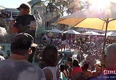 Insane twerking at pool party with college sluts