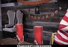 exxxtrasmall petite redhead cleo clementine in costume gets tricked and fucked?