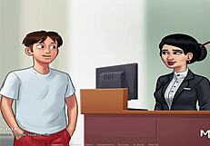 Damn! Summertimesaga redhead gets wild pussy sex in E2 62!