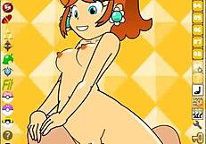 Mario Princess Daisy Goes Naked in Ppppu Game