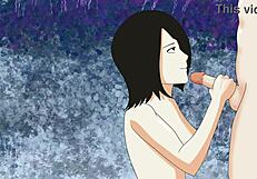 Mikasa Performs Oral Sex and Gets Penetrated in the Cave - Aot