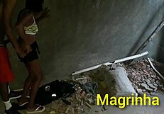 Abandoned House Gangbang With Teen Anal Cumshot