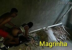 Abandoned House Gangbang With Teen Anal Cumshot