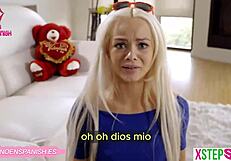 Valentine's Gift Blowjob for Stepsister