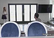 Filling Up Coed’s Tight Ass on the Couch, What a Wild Ride!