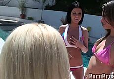 blonde hoes get brutal in a bound blowjob orgy scene