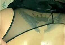 Big ass amateur gives up for anal and pussy fucking