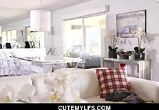 anissa kate, that sexy french milf, sucks her hot stepson off