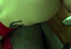 Bbw milf with big tits and ass gets monster cock sneaking into her fat pussy