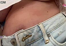 Wife Shopping Without Bra, Flashing Safadinha For The Seller