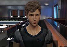 3D cartoon with kisses from Gigi in Space Diving