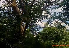 Best sex with my wife fucking on the village road where people pass to their farm