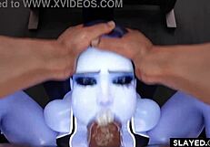 i watch as the black guy destroys widowmaker's pussy with his monster cock