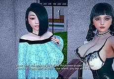 Beautiful anime in 3D with big-breasted women