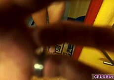 Step mom and daughter in taboo threesome blowjob