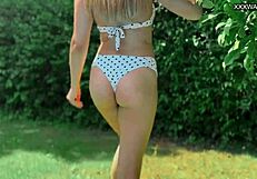 Hot Babe Irina Cage Pleasures Herself Underwater Or On Poolside?