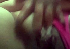 Linda in lingerie masturbates to a powerful squirting orgasm