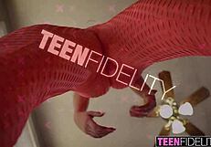 Teenfidelity tight body teen ashley big cock workout 💪