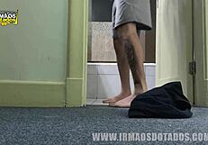 SARADINHO WITH MONSTER COCK FUCKS PASSIVE BRAZILIAN ASS IN SHOWER BATHING