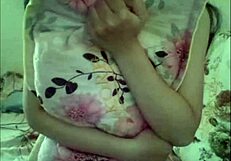 Linh teases with pink charm on webcam