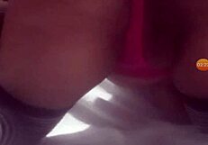 Linda in lingerie masturbates to a powerful squirting orgasm