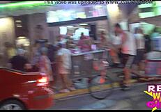 Slutty Street Flashing at Fantasy Fest Turns Heads. Public Nude Party Gets Wild!