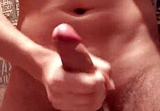 Young gay gives handjob to huge cock and cums a lot?