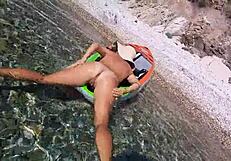 Couple Experiences Wild Anal Orgasm on SUP 😈