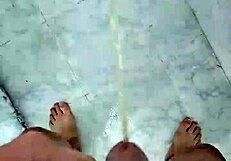 Young Twink Pisses In The Shower During Homemade Fetish Session
