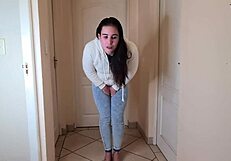 Big and messy piss stain on my clothes
