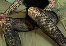 Detailed Jerk Off Encouragement with Glasses and Tattoo