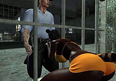 pandy faces prison life in anime style