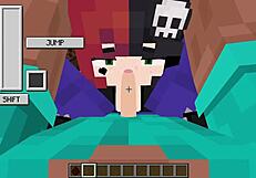 ellie gets her face fucked deep with facial