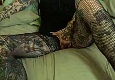 Detailed Jerk Off Encouragement with Glasses and Tattoo