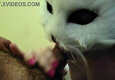 Wife sucks dick until cum in mouth