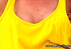 british milf lady sonia gets her big tits groped