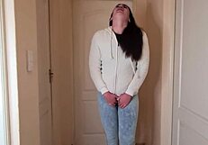 Desperate Pissing in My Jeans and Fleece Jacket - How Messy Can It Get?