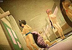 Oh No! Marine And The Diamonds Naked Dancing With Rabbit Toy