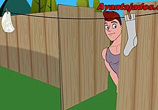 Brazilian gay cartoon features dream neighbor in suggestive scenes.