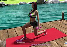 Big-boobed babe Naomi's early morning gangbang for all