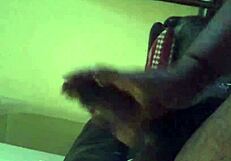 Beautiful black girl gives great blow job to big black cock