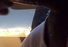 Pretty Ebony Gags On Big Cock