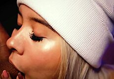 blonde sucks cock professionally