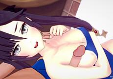Mona’s shaved pussy in action in this animated porn video