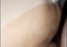 maid bent over in bed for intense doggystyle sex