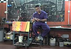 Mechanic fucks pussy and ass