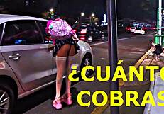 Public Whore Flashes Miniskirt in Outdoor Exhibitionist Stunt