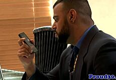 Gay Bear Dilf Fucks Hairy Hunk Closeup