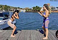 라티나 밀프 춤추다가 친구한테 정액 맞아